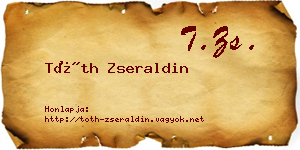 Tóth Zseraldin névjegykártya